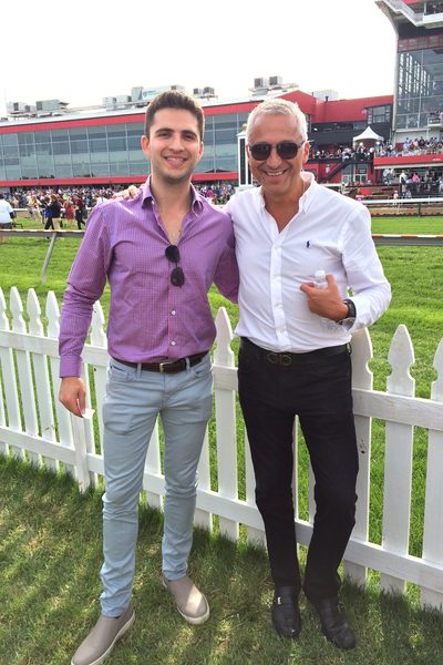 Andrew and Peter Phillips at the 2014 Preakness