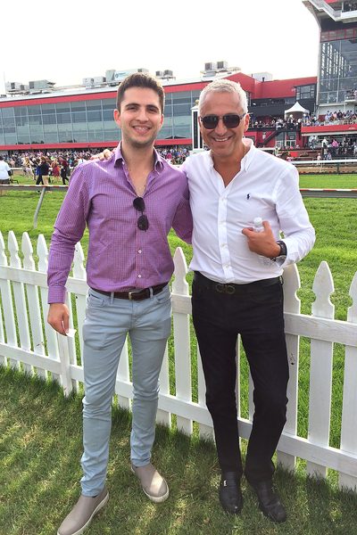 Andrew and Peter Phillips at the 2014 Preakness